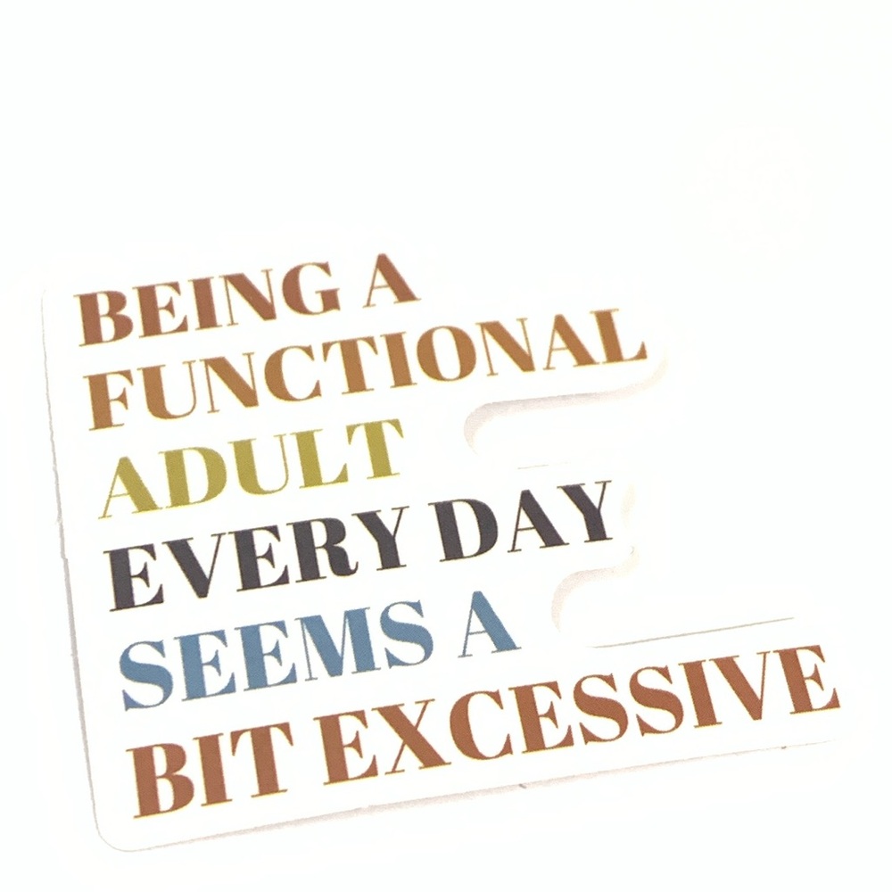 Funny Sticker with Quote - Picture 3 of 3